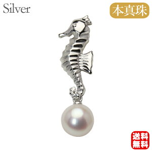 辰 タツノオトシゴ 竜 龍 シードラゴン 本真珠 あこや アコヤ 7mm パール ブローチ ピンブローチ ピンズ ピンバッチ ラペルピン 干支 お守り 縁起物 送料無料 プレゼント ギフト ジュエリー ハ