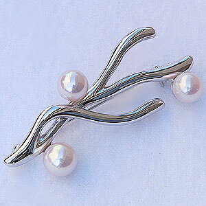 パール ブローチ フォーマル 真珠 あこや本真珠 6.5mm 7mm シルバー 送料無料 セレモニー 式典 おすすめ プレゼント ギフト ジュエリー ハロウィン