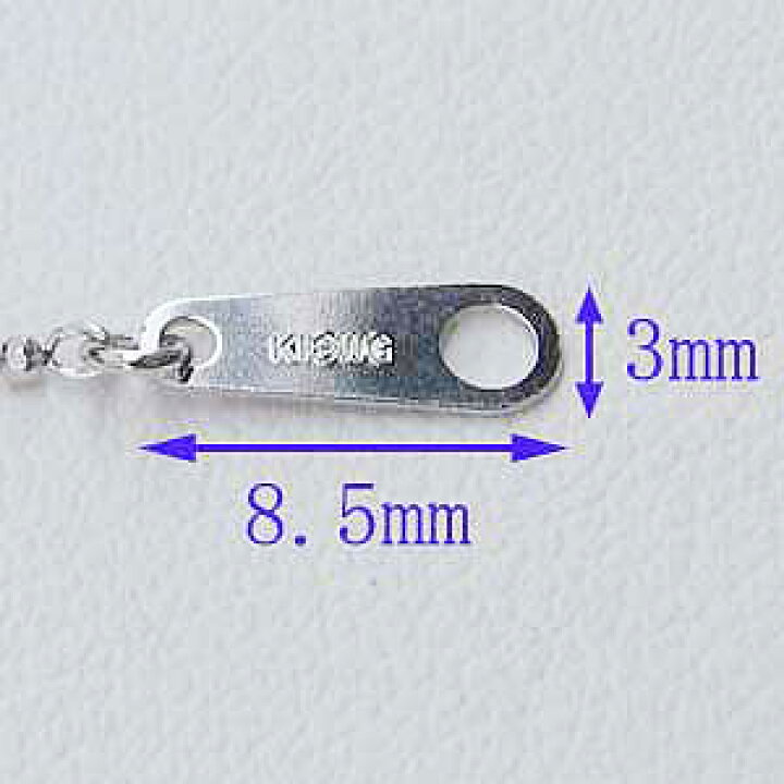 楽天市場】チェーン k18 ホワイトゴールド NEWカットボール 0.8mm 