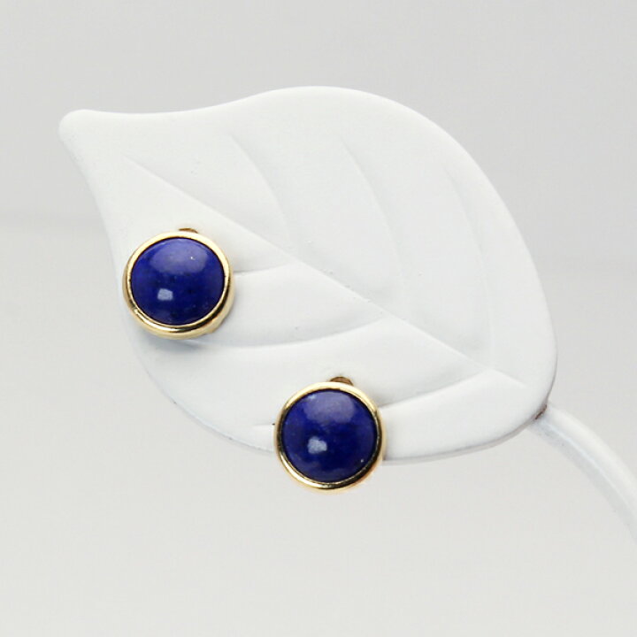 楽天市場】ラピスラズリ ピアス スタッド k18 18k 18金 イエロー 