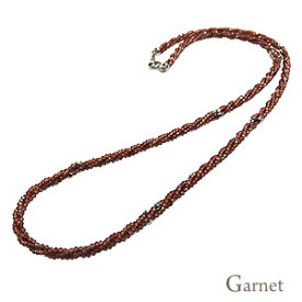 【スーパーSALE ポイント10倍】ガーネットネックレス セミロングネックレス ガーネット ネックレス ユニセックス ジェンダーレス Garnet 柘榴石 シルバー 1月誕生石 ジェンダーレス パワーストーン 送料無料 父の日 プレゼント ギフト 自分買い