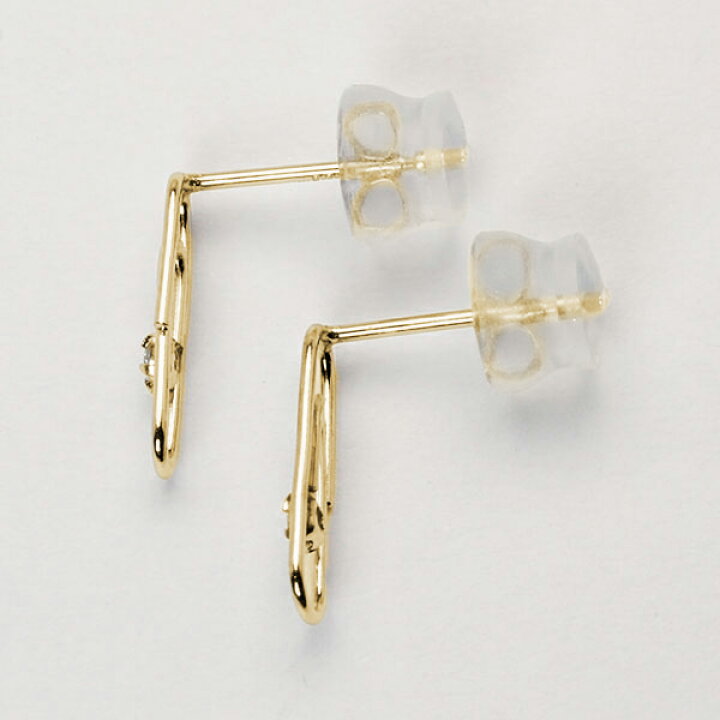 楽天市場】【10%OFF】ダイヤモンド ピアス k18 18k 18金 イエロー 