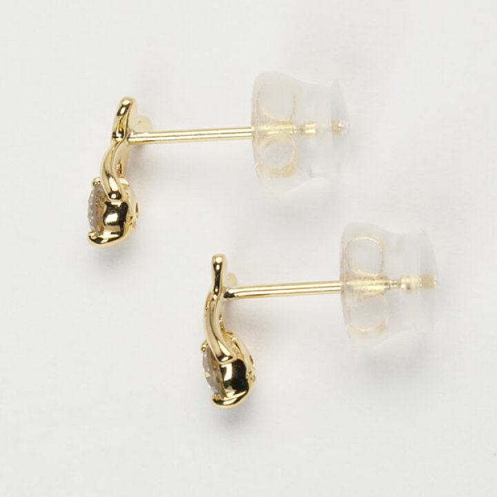 楽天市場】ダイヤモンド ピアス k18 18k 18金 イエローゴールド 