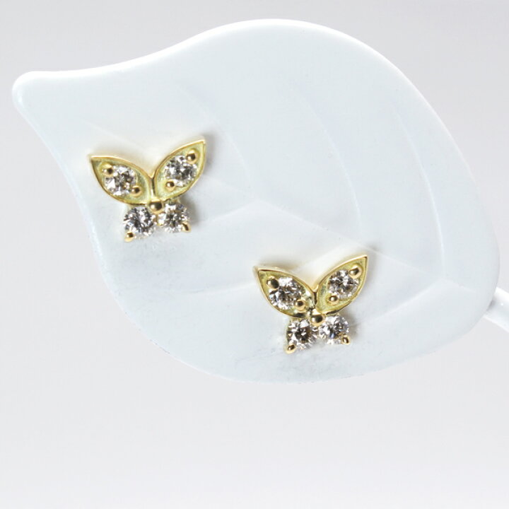 楽天市場】ダイヤモンド ピアス k18 18k 18金 イエローゴールド 