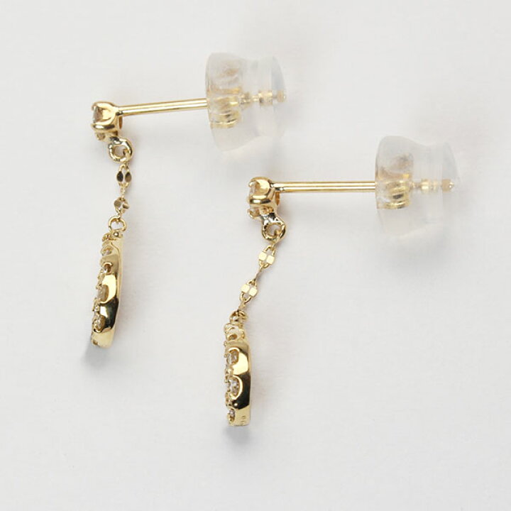 楽天市場】【10%OFF】ダイヤモンド ピアス k18 18k 18金 イエロー 