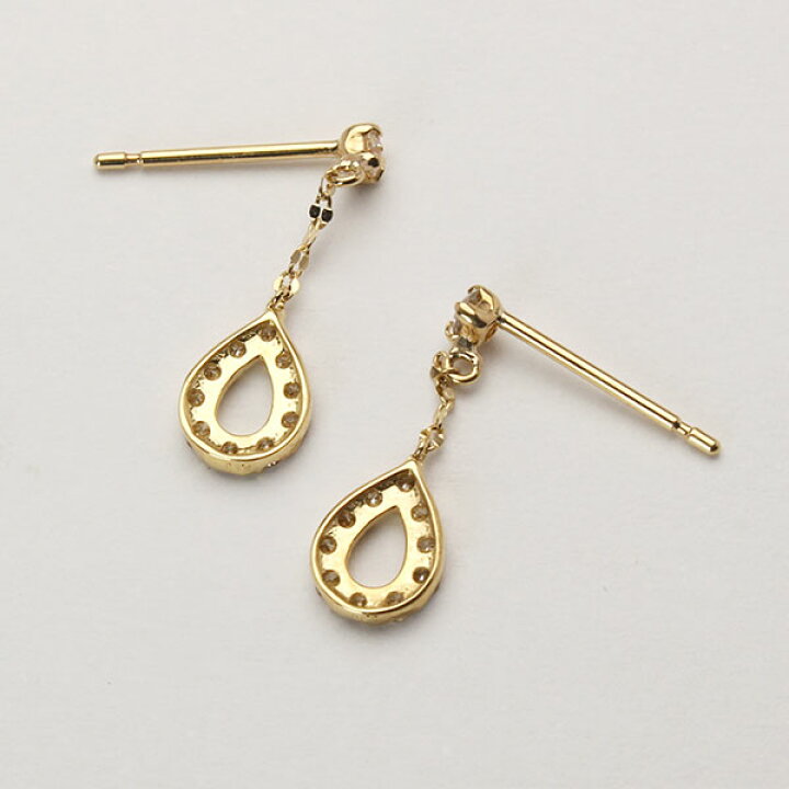 楽天市場】【10%OFF】ダイヤモンド ピアス k18 18k 18金 イエロー 