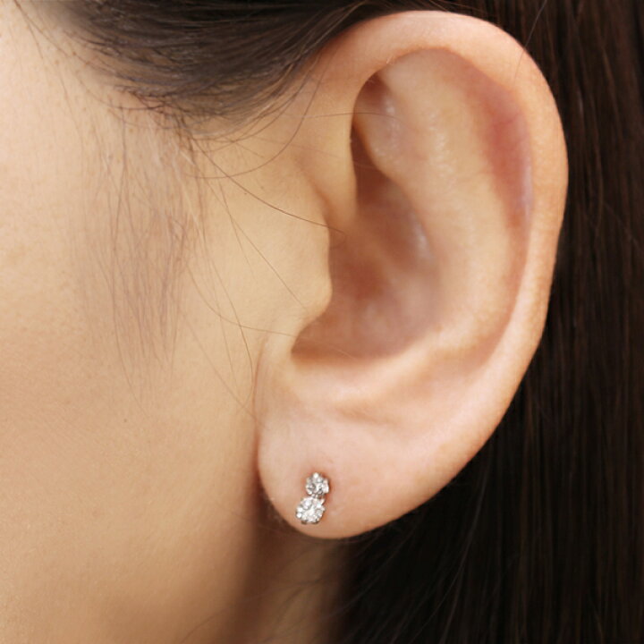 楽天市場】【10%OFF】ダイヤモンド ピアス プラチナ pt900 スタッド 2 