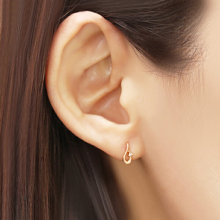楽天市場】ダイヤモンド ピアス ダイヤピアス スタッドピアス k18 18k  