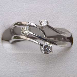 指輪ダイヤモンド リング k18 ホワイトゴールド 指輪 人気 おすすめ カジュアル トレンド ギフト プレゼント 自分買い ご褒美