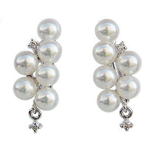 �y12/13 0����� �|�C���g10�{�z�x�r�[�p�[�� �C�������O ������{�^�� 3.5-4mm �p�[���C�������O �_�C�������h 0.04ct �z���C�g�S�[���h �}���`�v�� �����t �������� �l�C �������� �J�W���A�� �g