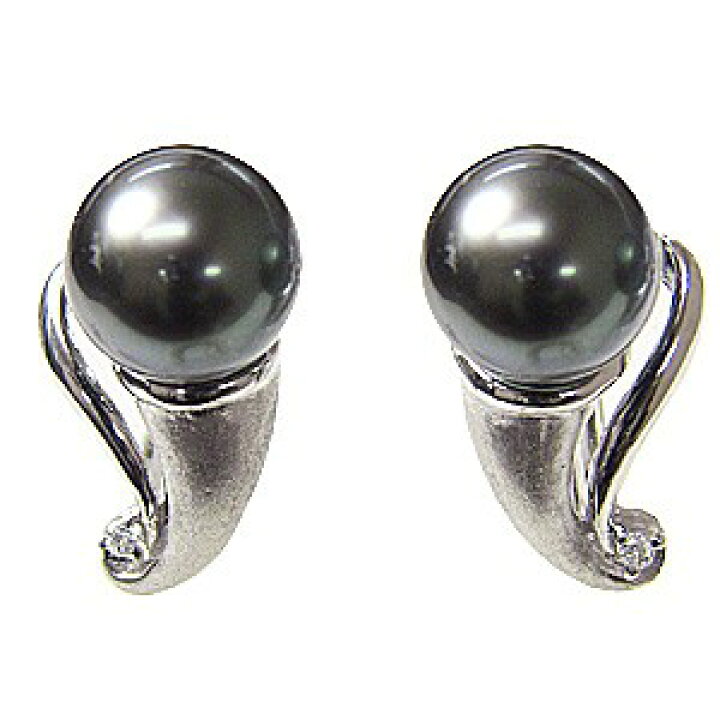 楽天市場】【10%OFF 3/11 1:59まで】イヤリング パール 黒真珠パール 