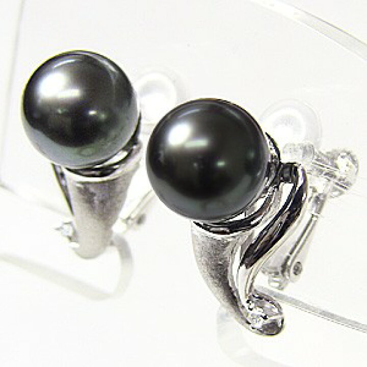 楽天市場】【10%OFF 3/11 1:59まで】イヤリング パール 黒真珠パール 