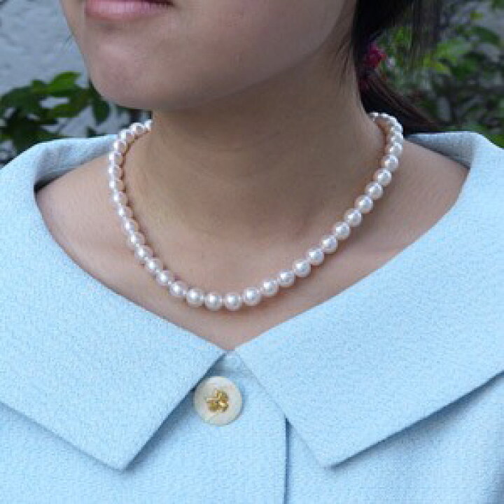 楽天市場】パールネックレス アコヤ本真珠 パール ネックレス 8.5mm 