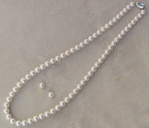 ネックレス セット 真珠 パール チョーカー イヤリング 2点セット 6mm-6.5mm あこや本真珠 レディース 冠婚葬祭 葬儀 セレモニー フォーマル ブライダル カジュアル プレゼント ギフト ジュエリ