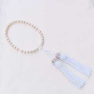 アコヤ本真珠 念珠パール数珠 7.5mm 房白 ラウンド 念珠ケース付 送料無料 人気 おすすめ カジュアル トレンド プレゼント ギフト ジュエリー ハロウィン