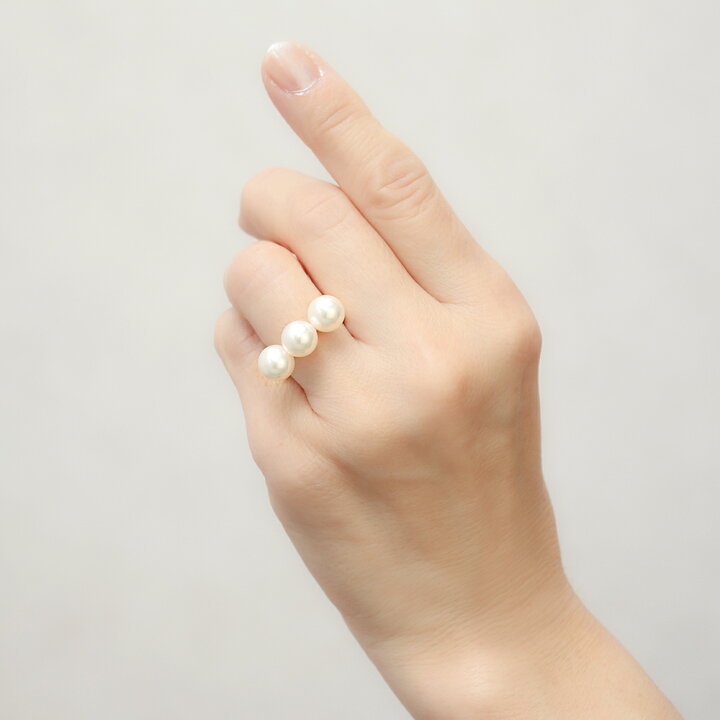 楽天市場】【ただいまポイント10倍中】18k パール リング 普段使い k18 