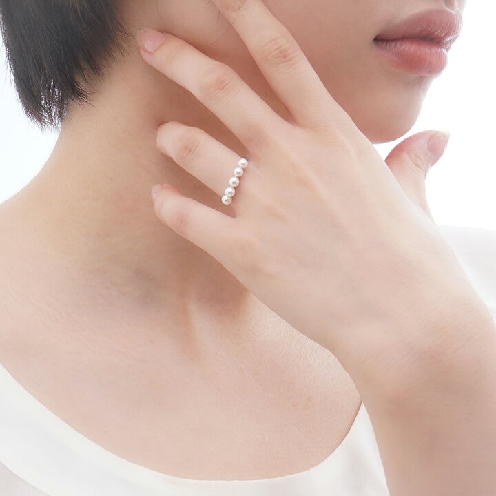 楽天市場】【ただいまポイント10倍中！】k18 パール リング 普段使い  