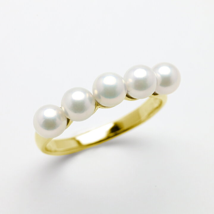 楽天市場】【ただいまポイント10倍中】パール リング 18金 k18 k18 