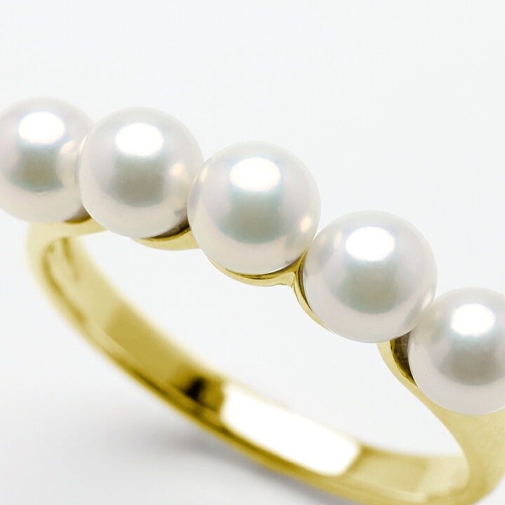楽天市場】【ただいまポイント10倍中】パール リング 18金 k18 k18 