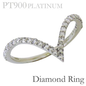 リング V字型 ダイヤモンド pt900プラチナ レディース 人気 おすすめ カジュアル トレンド 父の日 プレゼント ギフト 自分買い