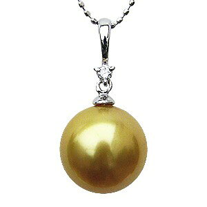 真珠 ゴールデンパール ペンダントトップ ネックレス ホワイトゴールド k18 ダイヤモンド ジュエリー 人気 おすすめ カジュアル トレンド 記念日 プレゼント クリスマス 福袋