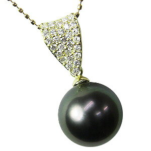 ネックレス ペンダントトップ 黒真珠パール k18 ゴールド ネックレス ダイヤモンド ペンダント 人気 おすすめ カジュアル トレンド プレゼント ギフト ジュエリー ハロウィン
