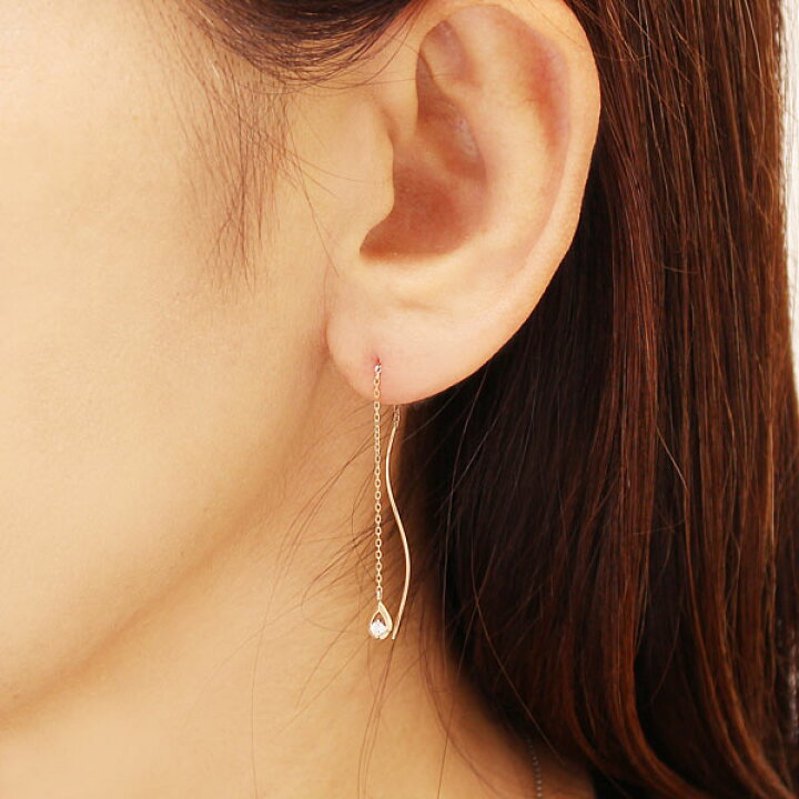 楽天市場】【10%OFF】ピアス ダイヤモンドピアス ウェーブピアス 