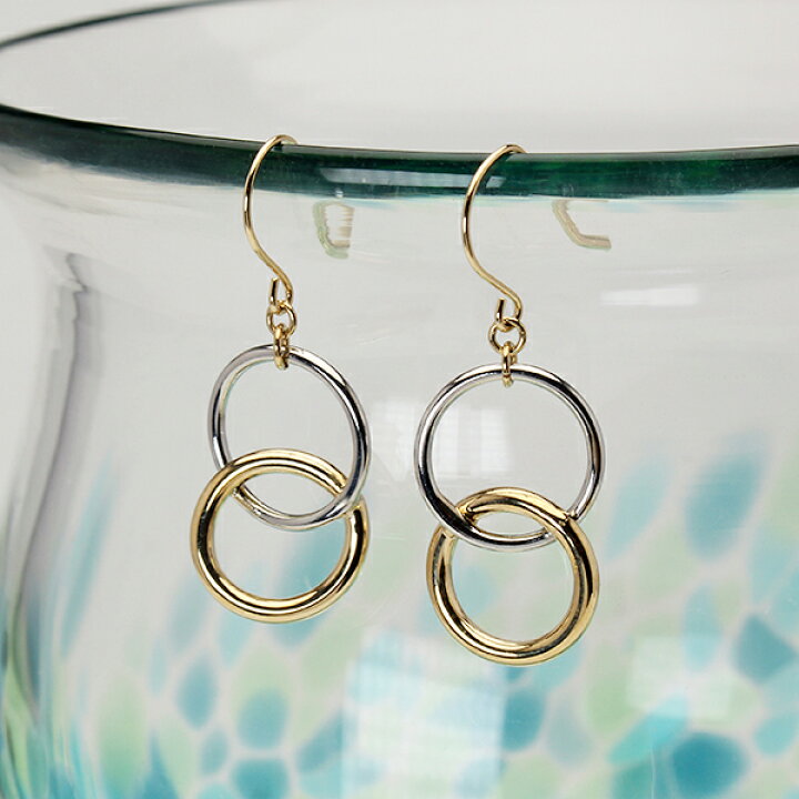 楽天市場】【10%OFF】フック ピアス k18 18金 18k イエローゴールド 