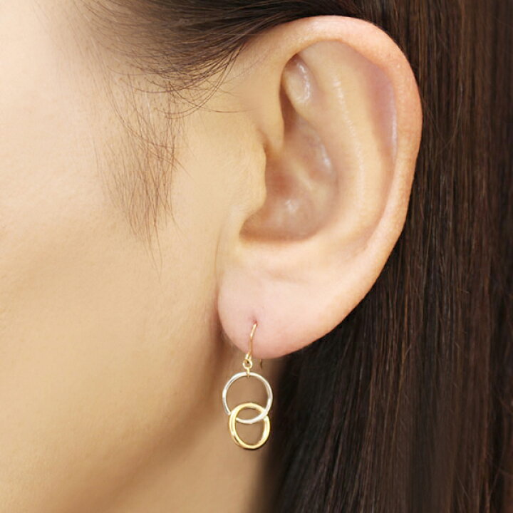 楽天市場】【10%OFF】フック ピアス k18 18金 18k イエローゴールド 