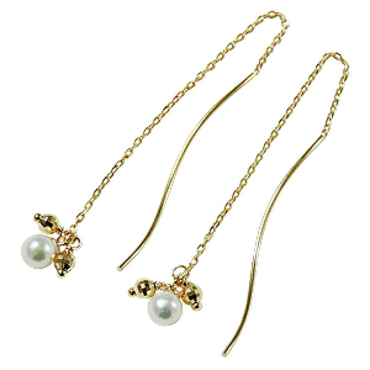 楽天市場】【10%OFF 9/11 1:59まで】パール ピアス 18金 18k 18k 普段 