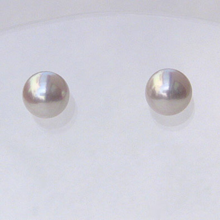 楽天市場】パールピアス 普段使い アコヤ本真珠 パール ピアス 6mm-6.5 