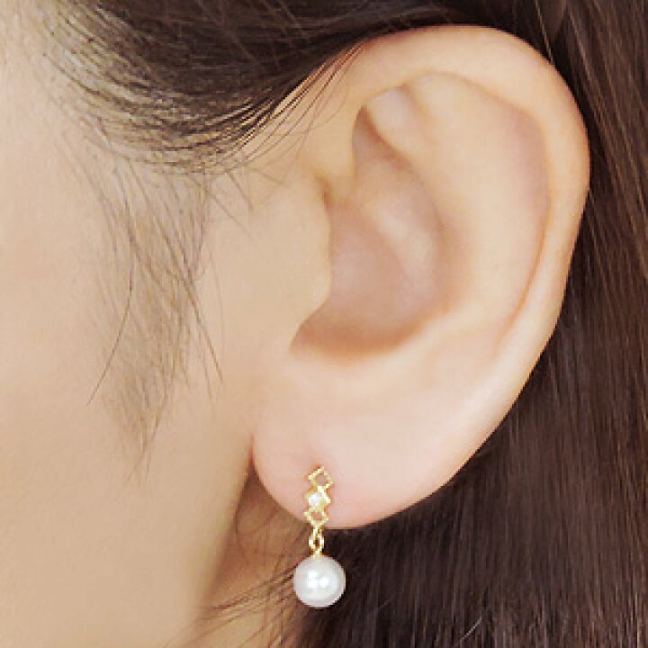 楽天市場】【ポイント10倍 3/31 9:59まで】パール ピアス 18金 18k 18k 