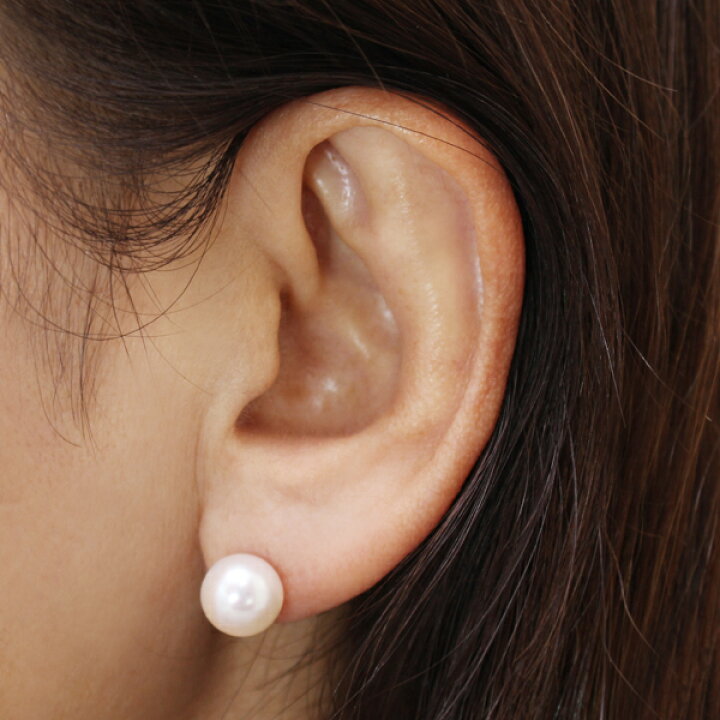 楽天市場】【数量限定】パール ピアス 真珠ピアス 希少 大珠 9.5-10mm 