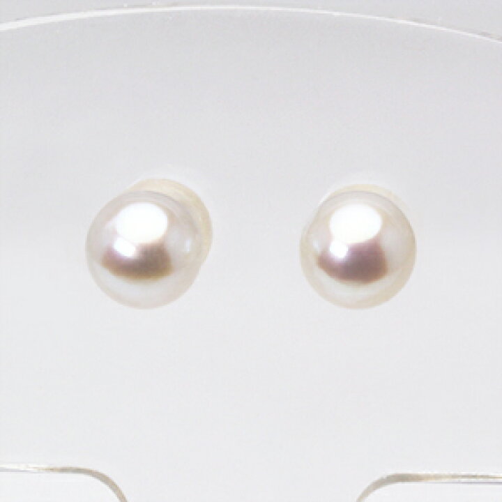 楽天市場】パール ピアス 真珠 スタッド シンプル 淡水パール 約5mm 