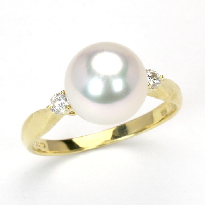 楽天市場】【ポイント10倍 3/31 9:59まで】パール リング あこや 18金  