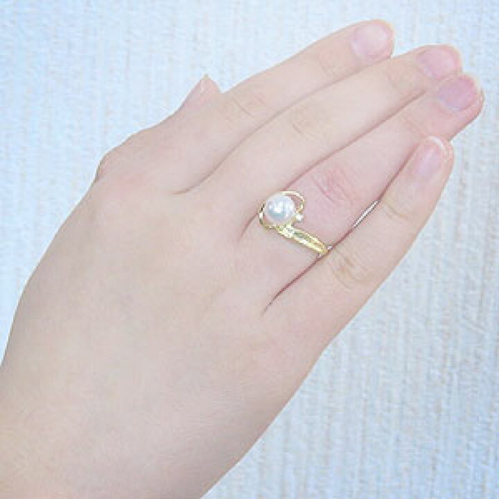 楽天市場】【10%OFF 6/11 1:59まで】パール リング k18 18k 18金 