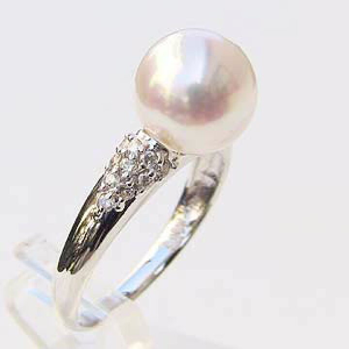 楽天市場】【10%OFF 対象品 12/11 1:59まで~】パール リング プラチナ 