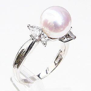 【ポイント10倍 10/27 9:59まで】パール リング プラチナ pt900 真珠 指輪 本真珠 あこや アコヤ ダイヤモンド 冠婚葬祭 ブライダル 保証書付 ケース付 人気 おすすめ プレゼント ギフト ジュエリ