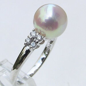 パール リング プラチナ pt900 真珠 指輪 本真珠 あこや アコヤ ダイヤモンド レディース 冠婚葬祭 人気 おすすめ カジュアル プレゼント ギフト ジュエリー ハロウィン