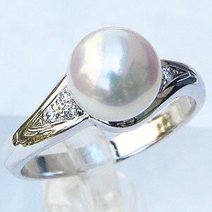 【ポイント10倍 10/27 9:59まで】パール リング プラチナ pt900 真珠指輪 本真珠 あこや アコヤ 冠婚葬祭 レディース 送料無料 カジュアル 普段使い プレゼント ギフト ジュエリー ハロウィン