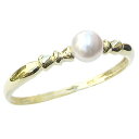 パール リング 本真珠 あこや アコヤ 4mm k10 10k 10金 イエローゴールド リボン 普段使い カジュアル レディース シンプル 送料無料 人気 おすすめ プレゼント ギフト ジュエリー 福袋 初売り