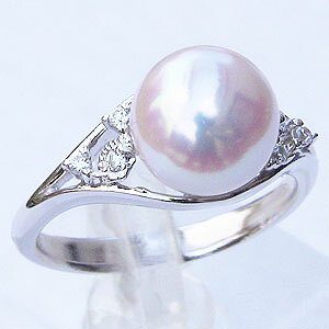 【ポイント10倍 10/27 9:59まで】パール リング 真珠 あこや アコヤ 本真珠 9mm k18 18k 18金 ホワイトゴールド 冠婚葬祭 保証書付 送料無料 人気 おすすめ プレゼント ギフト ジュエリー ハロウィン