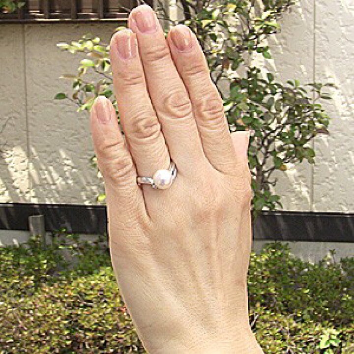 楽天市場】【ただいまポイント10倍中】パール リング プラチナ pt900 