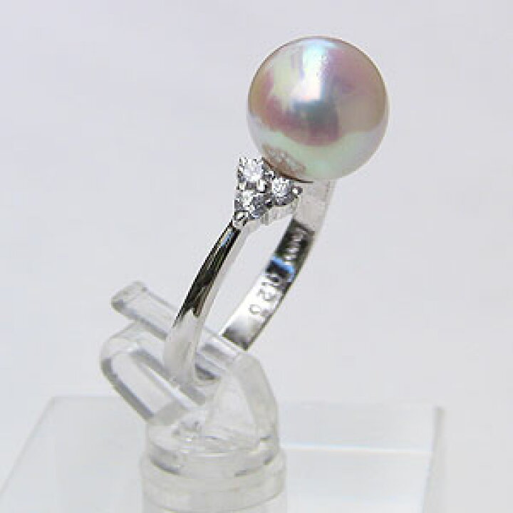 楽天市場】【10%OFF】パール リング プラチナ pt900 真珠 指輪 本真珠 