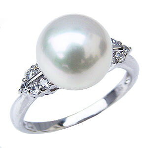 【ポイント10倍 10/27 9:59まで】パール リング プラチナ pt900 真珠 指輪 本真珠 あこや アコヤ オーロラ 花珠 ダイヤモンド 冠婚葬祭 保証書付 おすすめ フォーマル プレゼント ギフト ジュエリ