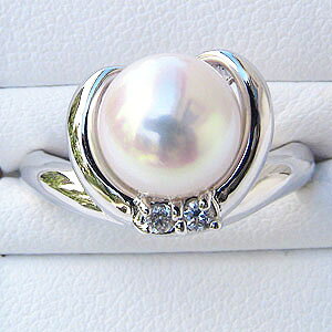 【ポイント10倍 10/27 9:59まで】パール リング プラチナ pt900 真珠指輪 本真珠 あこや アコヤ ダイヤモンド レディース 冠婚葬祭 フォーマル 普段使い カジュアル プレゼント ギフト ジュエリー