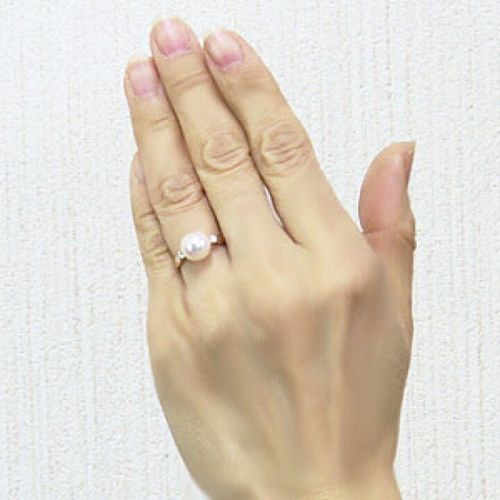 楽天市場】【ただいまポイント10倍中】パール リング あこや k18 18金 