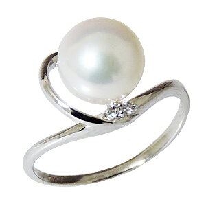 パールリング 真珠 指輪 レディースあこや本真珠 キュービックジルコニア シルバー 8mm お試しリング ケース付 品質保証書付 無料ラッピング 送料無料 冠婚葬祭 人気 おすすめ プレゼント ギ