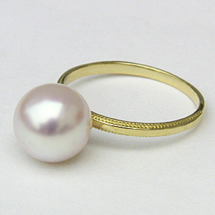 楽天市場】【10%OFF 1/1 午前0時より】パール リング k18 18k 18金 