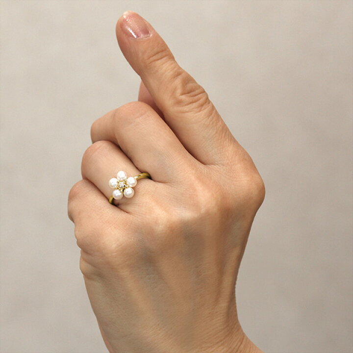 楽天市場】【ただいまポイント10倍中！】パール リング カジュアル  